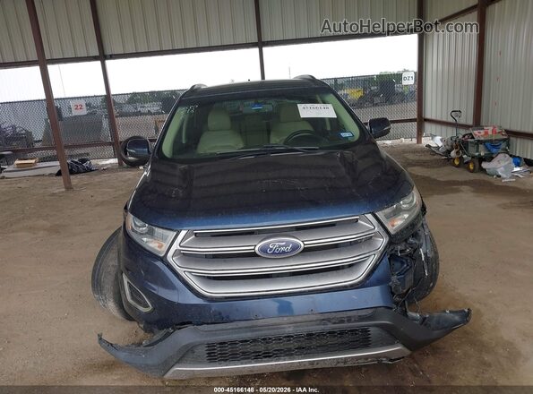 2FMPK3J8XHBB42649 2017 FORD EDGE Blue ხელსაწყოთა პანელის ხედი