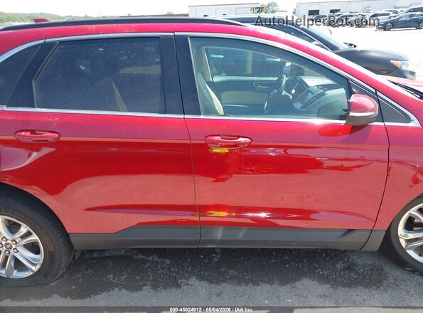 2FMPK3J8XJBB38879 2018 FORD EDGE Red Rear interior view