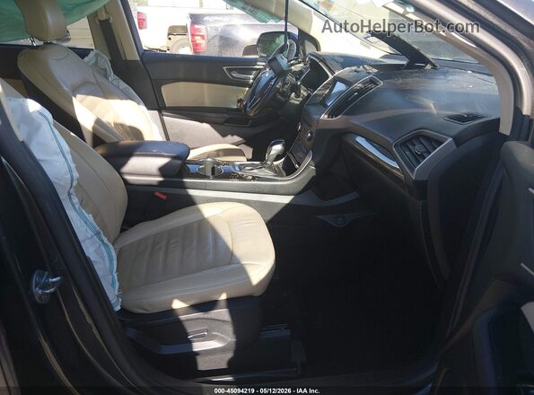 2FMPK3J90HBC26357 2017 FORD EDGE Серый Вид салона спереди