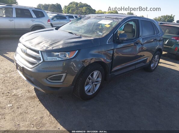 2FMPK3J90HBC26357 2017 FORD EDGE Серый Передняя левая четверть