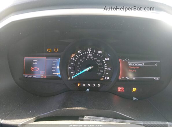 2FMPK3J90HBC26357 2017 FORD EDGE Серый Вид задних сидений