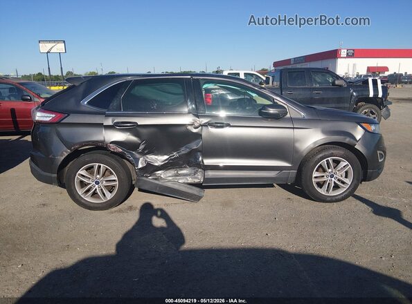 2FMPK3J90HBC26357 2017 FORD EDGE Серый Вид задней части салона