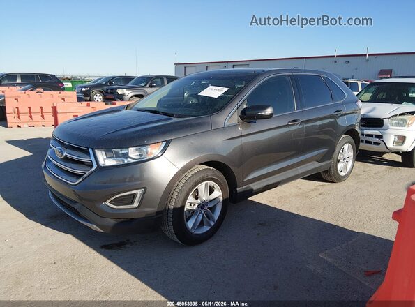 2FMPK3J90HBC28531 2017 FORD EDGE Gray Передня ліва чверть