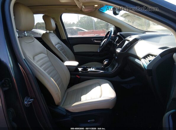 2FMPK3J90HBC28531 2017 FORD EDGE Gray Вид салону спереду