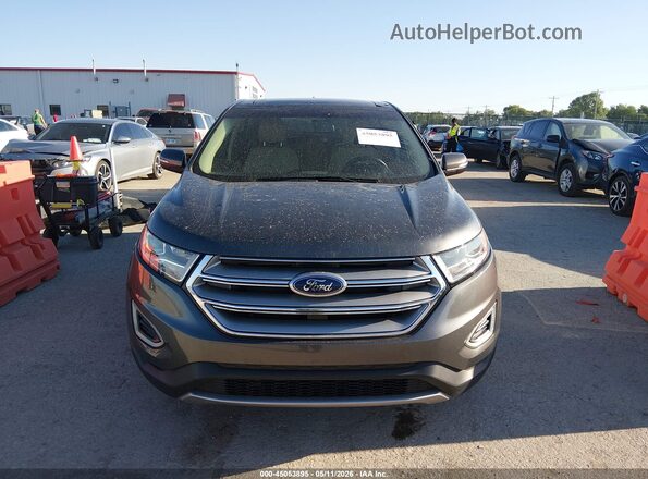 2FMPK3J90HBC28531 2017 FORD EDGE Gray Вид щитка приладів