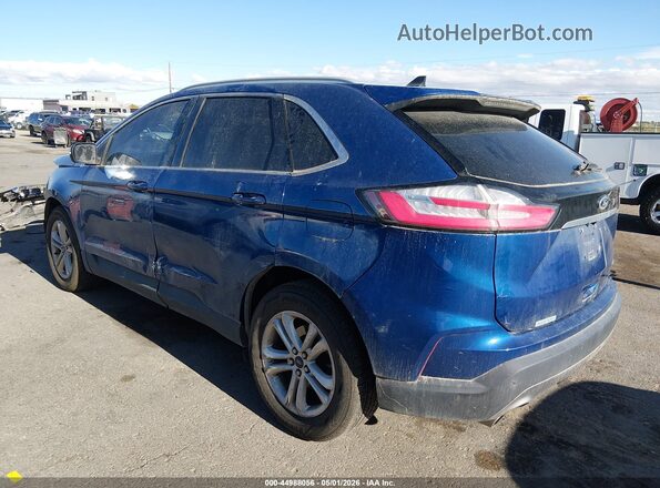 2FMPK3J90LBB48414 2020 FORD EDGE Blue Задня ліва чверть