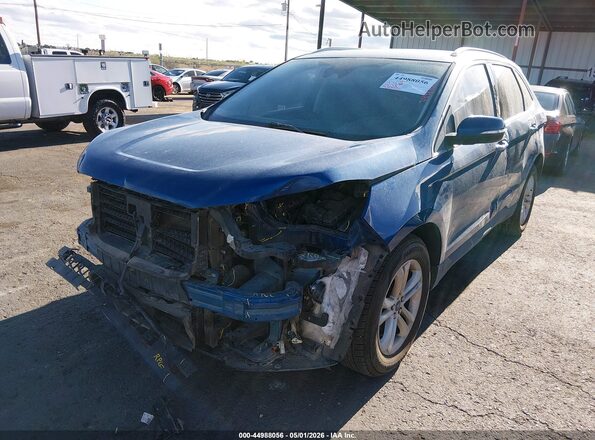 2FMPK3J90LBB48414 2020 FORD EDGE Blue Передня ліва чверть