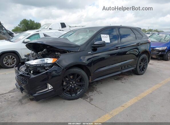 2FMPK3J90MBA13936 2021 FORD EDGE Black Передня ліва чверть
