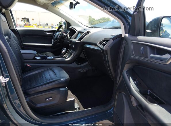 2FMPK3J91GBC49743 2016 FORD EDGE Синий Вид салона спереди