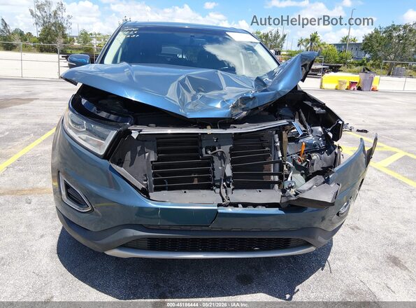 2FMPK3J91GBC49743 2016 FORD EDGE Синий Вид щитка приборов