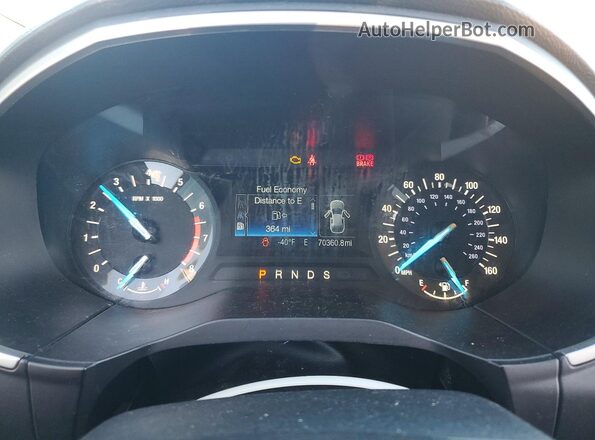 2FMPK3J92JBB04573 2018 FORD EDGE Black Widok zestawu wskaźników