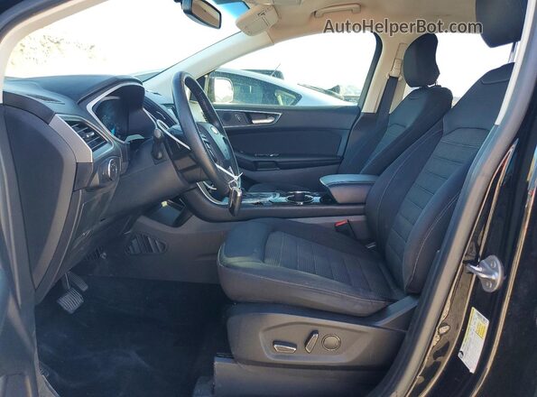 2FMPK3J92JBB04573 2018 FORD EDGE Black Widok wnętrza z przodu