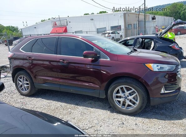 2FMPK3J92MBA08544 2021 FORD EDGE Темно-бордовый Панорамный вид салона 360°