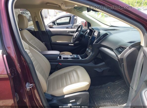 2FMPK3J92MBA08544 2021 FORD EDGE Темно-бордовый Вид салона спереди
