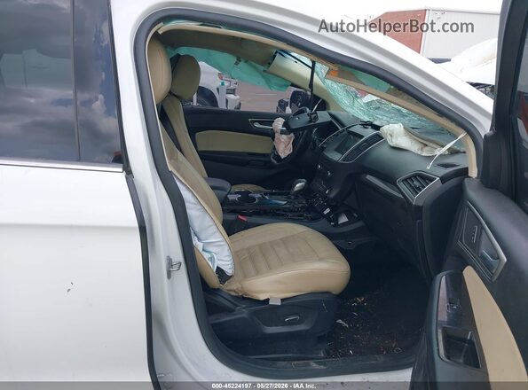 2FMPK3J93GBB09435 2016 FORD EDGE White Widok wnętrza z przodu