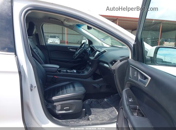 2FMPK3J93KBB56831 2019 FORD EDGE White Vista interior delantera