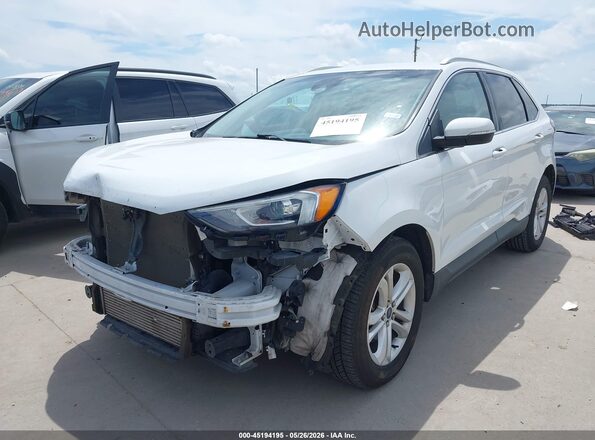 2FMPK3J93KBB56831 2019 FORD EDGE White Vista tres cuartos delantera izquierda