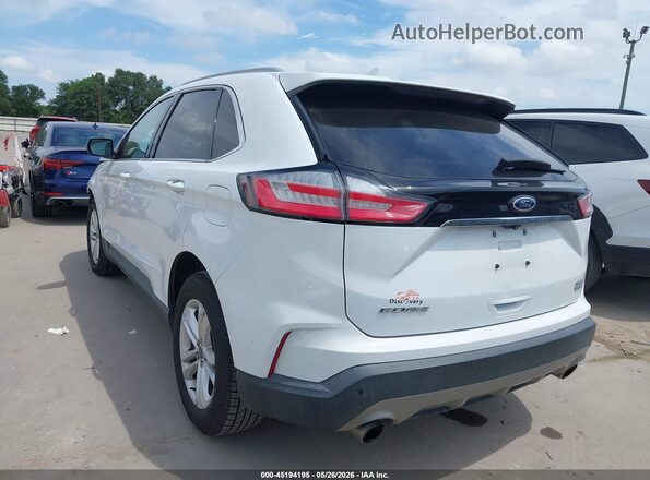 2FMPK3J93KBB56831 2019 FORD EDGE White Trasero izquierdo