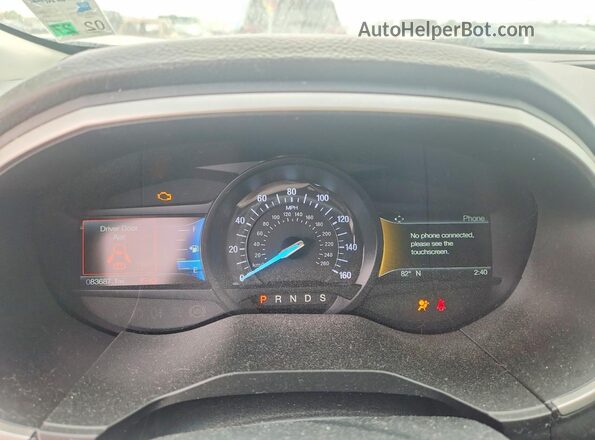 2FMPK3J93LBB08442 2020 FORD EDGE Gray Widok zestawu wskaźników