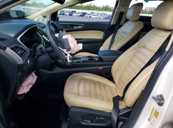 2FMPK3J95GBC53052 2016 FORD EDGE White Widok wnętrza z przodu