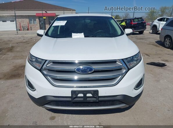 2FMPK3J95JBB86508 2018 FORD EDGE White Սարքավորումների վահանակի տեսք