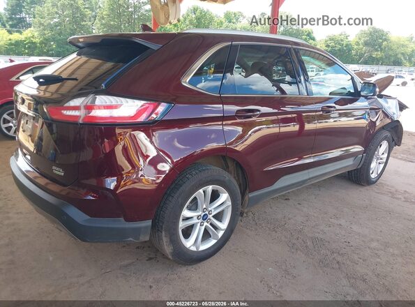 2FMPK3J95KBB36533 2019 FORD EDGE Burgundy უკანა მარჯვენა