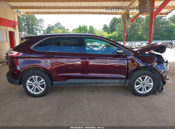 2FMPK3J95KBB36533 2019 FORD EDGE Burgundy უკანა სალონის ხედი