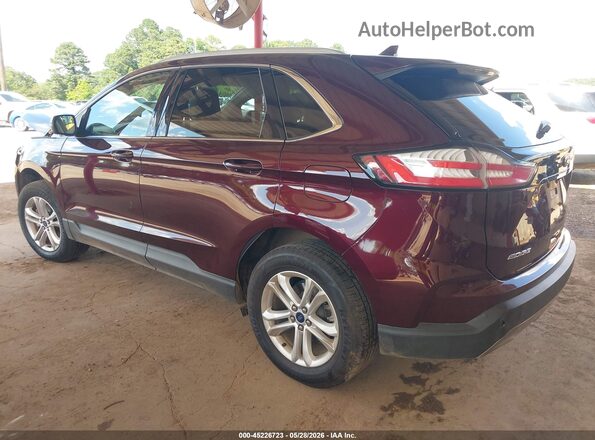 2FMPK3J95KBB36533 2019 FORD EDGE Burgundy უკანა მარცხენა