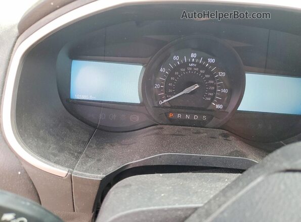 2FMPK3J95LBB59599 2020 FORD EDGE Silver Instrument cluster view