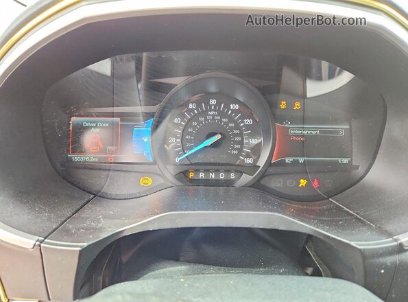 2FMPK3J97JBB68303 2018 FORD EDGE Черный Вид щитка приборов