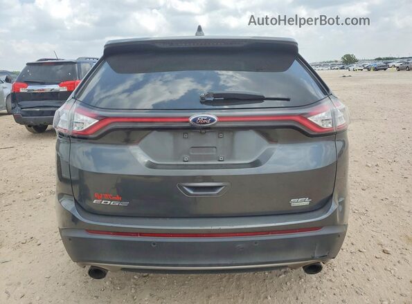 2FMPK3J98JBC55451 2018 FORD EDGE Gray Вид ззаду