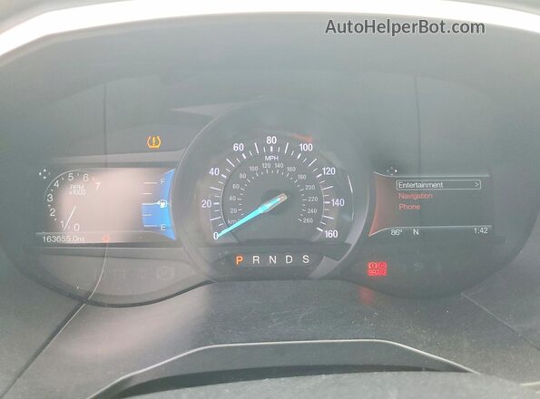 2FMPK3J98JBC55451 2018 FORD EDGE Gray Вид щитка приладів