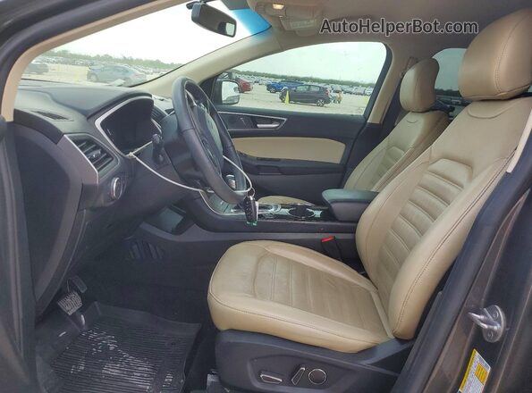 2FMPK3J98JBC55451 2018 FORD EDGE Gray Вид салону спереду