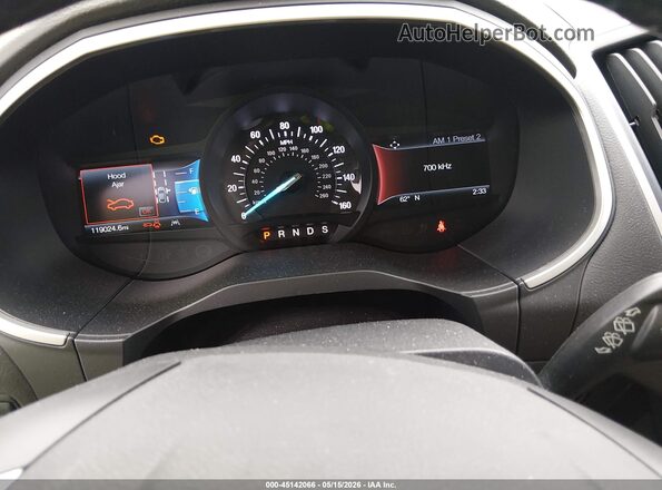 2FMPK3J98KBB24909 2019 FORD EDGE Black Vista de los asientos traseros