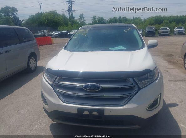 2FMPK3J99GBC01665 2016 FORD EDGE Белый Вид задней части салона