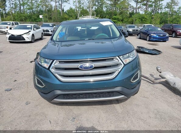 2FMPK3J99GBC04517 2016 FORD EDGE Blue Вид щитка приладів