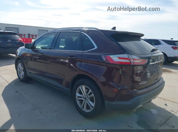 2FMPK3J99KBB48992 2019 FORD EDGE Burgundy Rear left