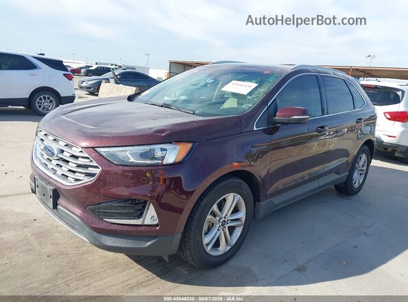 2FMPK3J99KBB48992 2019 FORD EDGE Burgundy Front left
