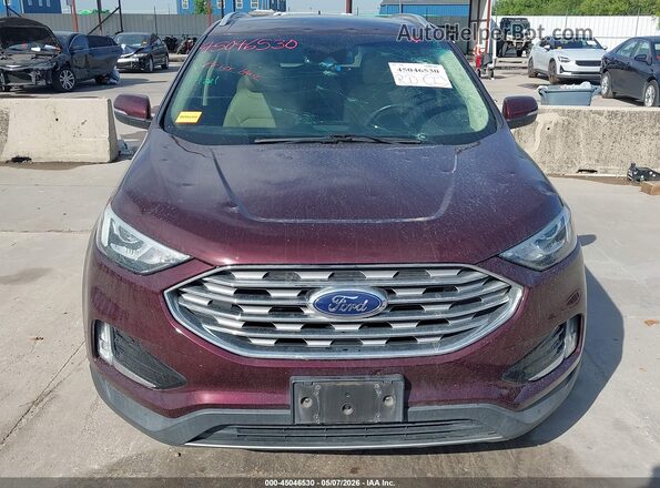 2FMPK3J99KBB48992 2019 FORD EDGE Burgundy Front view