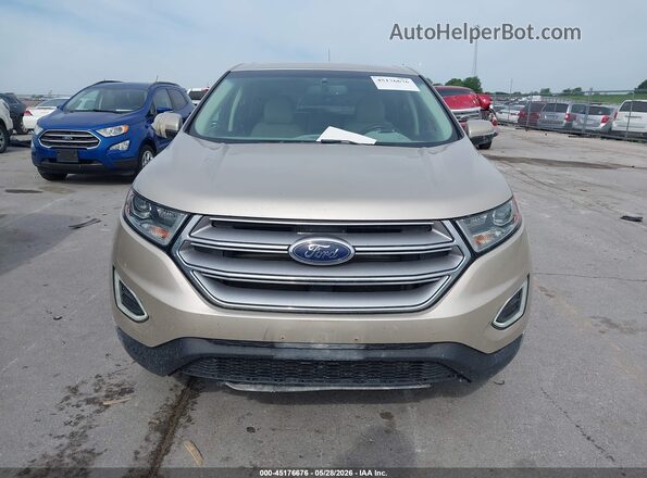 2FMPK3K81JBB95003 2018 FORD EDGE Gold Instrument cluster view