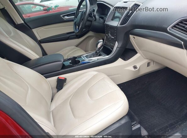 2FMPK3K82GBC24548 2016 FORD EDGE Red Вид салону спереду