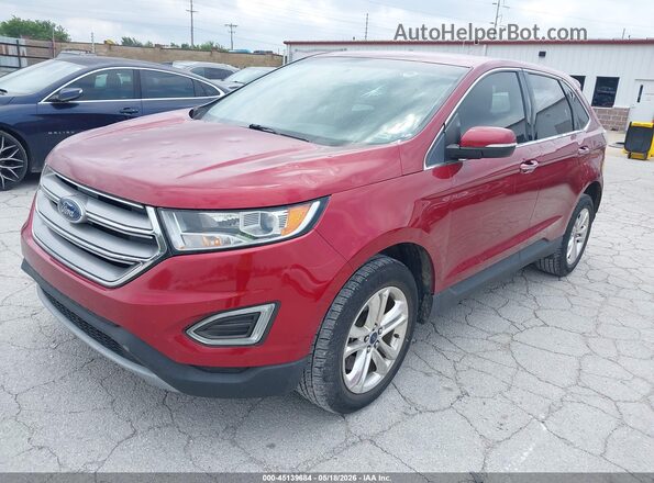 2FMPK3K82GBC24548 2016 FORD EDGE Red Передня ліва чверть