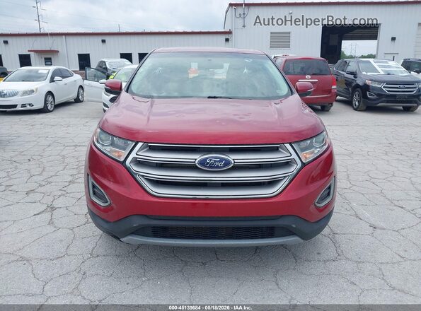 2FMPK3K82GBC24548 2016 FORD EDGE Red Вид щитка приладів
