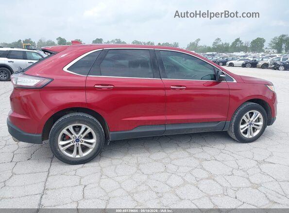 2FMPK3K82GBC24548 2016 FORD EDGE Red Вид задньої частини салону