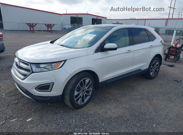 2FMPK3K88GBC23405 2016 FORD EDGE White Front left