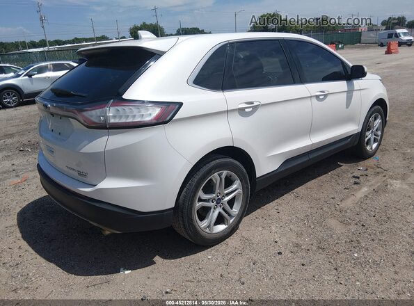 2FMPK3K90JBB07924 2018 FORD EDGE Белый Задняя правая четверть