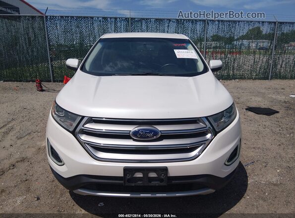 2FMPK3K90JBB07924 2018 FORD EDGE Белый Вид щитка приборов