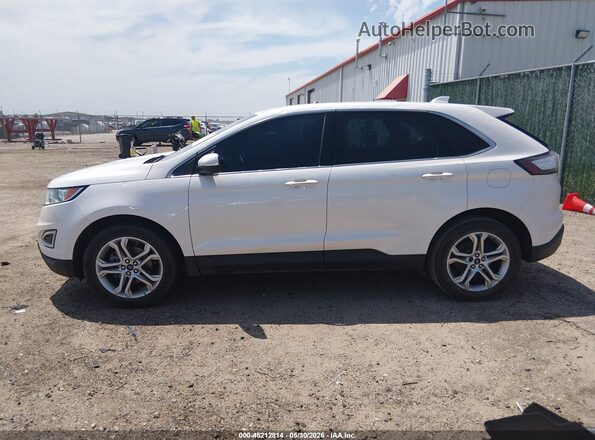 2FMPK3K90JBB07924 2018 FORD EDGE Белый Панорамный вид салона 360°