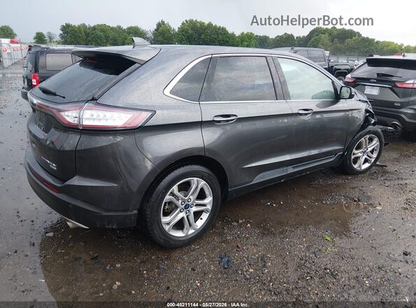 2FMPK3K90JBB45217 2018 FORD EDGE Gray Rear right