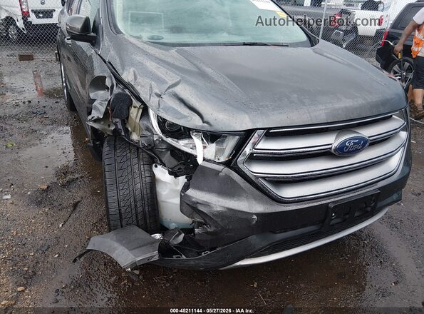 2FMPK3K90JBB45217 2018 FORD EDGE Gray Front view